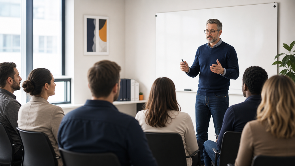 Formation professionnelle animée en entreprise