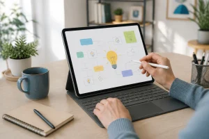 Flux didees sur tablette moderne